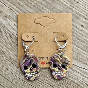 Handmade Skull Earrings